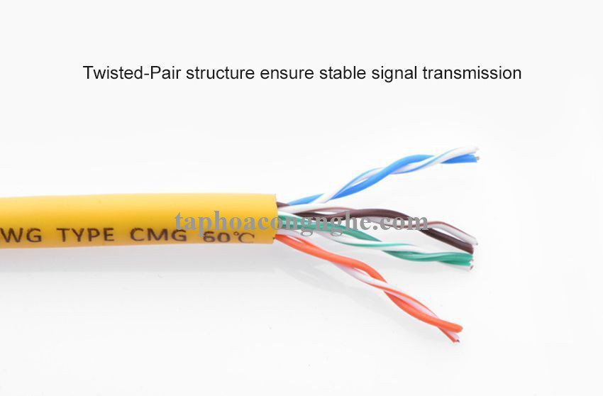 Ugreen 60815 15M màu Vàng Cáp mạng LAN CAT5E UTP NW103 30060815